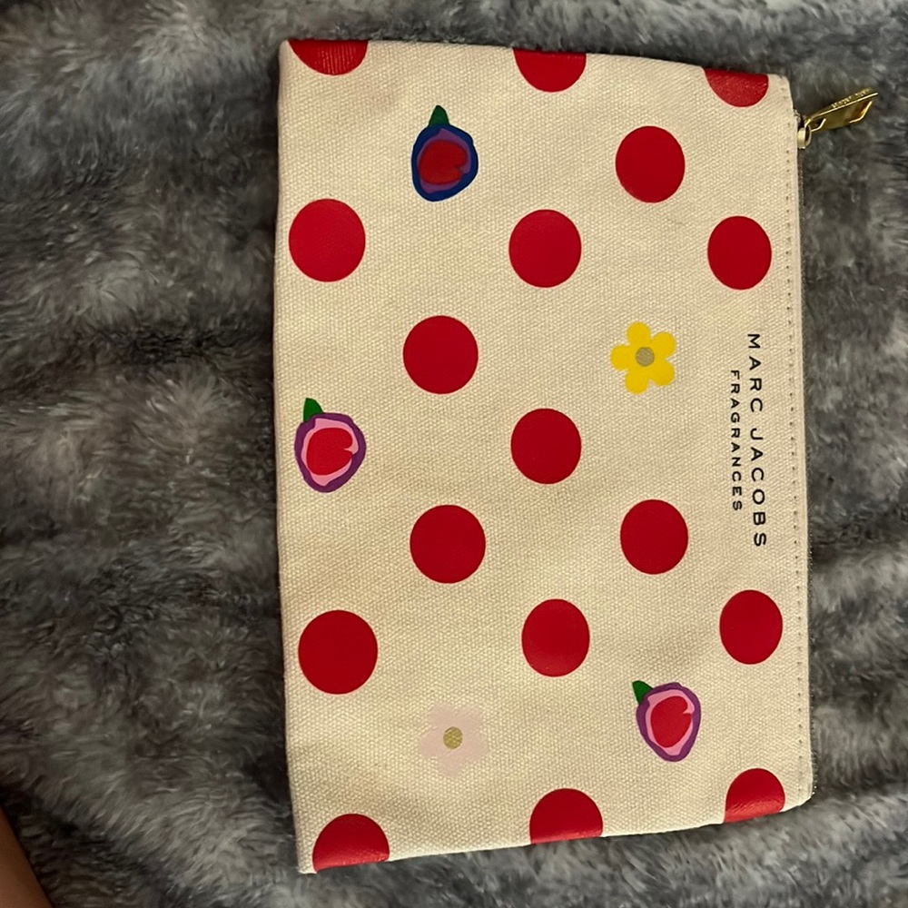 Different colored makeup bag